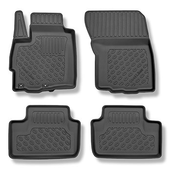 Tapis de sol en TPE adapté pour Mitsubishi ASX I SUV (05.2010-2021) - tapis de voiture - noir