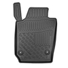 Tapis de sol en TPE adapté pour Skoda Fabia III NJ Break (01.2015-....) - tapis de voiture - noir