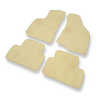 Tapis de Sol Velours adapté pour Daewoo Lanos (1997-2008) - Premium tapis de voiture - beige