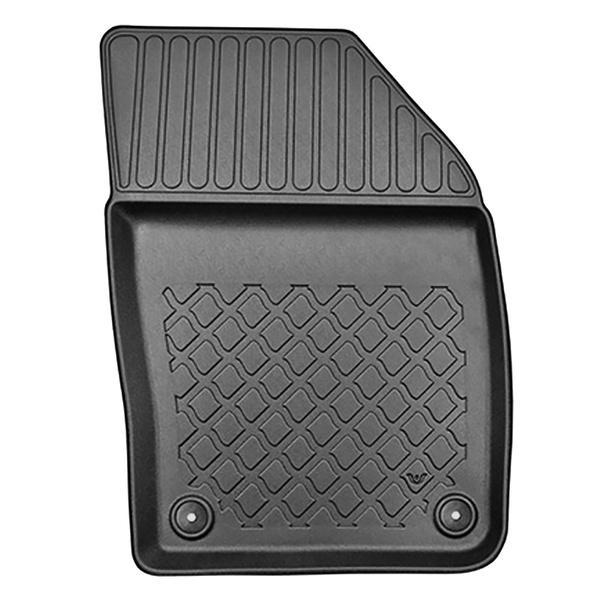 Tapis de sol en TPE adapté pour Volvo S60 III Berline (10.2018-....) - tapis de voiture - noir