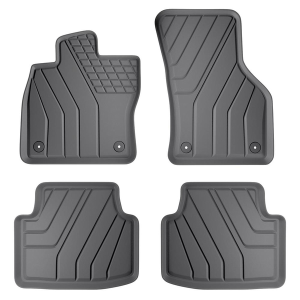 Tapis de sol en TPE adapté pour Skoda Octavia III Break, Liftback (2013-2020) - tapis de voiture - noir