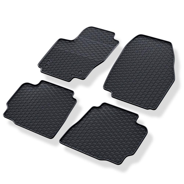 Tapis de sol en caoutchouc adapté pour Ford Mondeo IV (2007-2014) - tapis de voiture - noir
