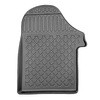 Kit tapis de coffre et tapis de voiture TPE pour: Mercedes-Benz Classe V W447 Van (06.2014-....) - version longue (entraxe 3.200 mm; longueur 5.140 mm); pour la 3ème rangée de sièges; sans séparation de l'espace bagage; tous les niveaux de finition