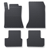 Tapis de sol en caoutchouc adapté pour Mercedes-Benz Classe B W246 Sports Tourer (2011-2018) - tapis de voiture - noir - 4 pcs.