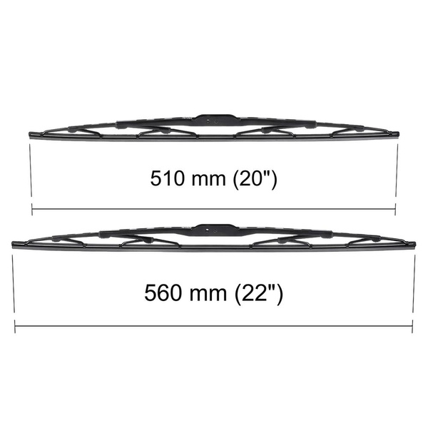 Balais d'essuie-glace de pare-brise adaptés pour Hyundai Terracan SUV (01.2001-10.2006) - balais standard