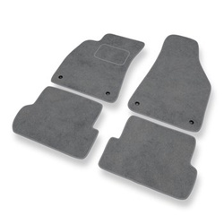 Tapis de Sol Velours adapté pour Audi A4 III B7 Avant, Cabriolet, Berline (2004-2008) - Premium tapis de voiture - gris