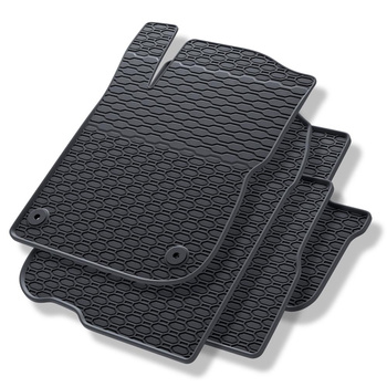 Tapis de sol en caoutchouc adapté pour Peugeot 2008 (2013-2019) - tapis de voiture - noir