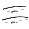 Balais d'essuie-glace de pare-brise adaptés pour Alfa Romeo 155 Berline (02.1992-04.1997) - balais plat