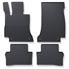 Tapis de sol en caoutchouc adapté pour Mercedes-Benz Classe E W213 Coupé, Break, Berline (2016-2023) - tapis de voiture - noir - 4 pcs.