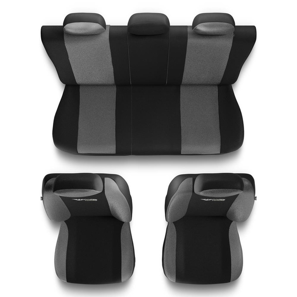 Housses de siège adaptées pour Citroen C3 I, II, III, IV (2002-....) - housse siege voiture universelles - couverture siege - TG-S