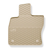 Tapis de sol en caoutchouc adapté pour Skoda Octavia III (2013-2020) - tapis de voiture - beige