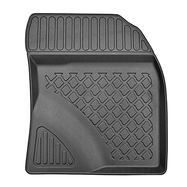 Tapis de sol en TPE adapté pour Toyota Avensis III Break (12.2015-10.2022) - tapis de voiture - noir