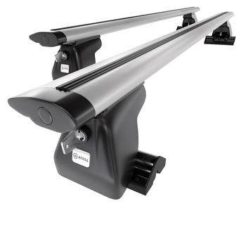 Barres de toit en aluminium adapté pour Dodge Grand Caravan Van (2001-2005) - Porte-Bagages de Voiture argent - profil T