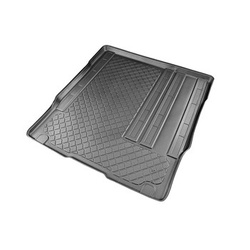 Tapis de coffre adapté pour Citroen SpaceTourer Van (01.2016-....) - bac de coffre - protection de coffre voiture - derriere 2e rangée de sieges; sièges sur rails; empattement court