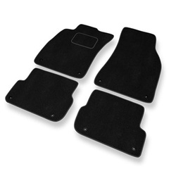 Tapis de Sol Velours adapté pour Audi A6 III C6 FL Avant, Berline (2006-2011) - Premium tapis de voiture - noir