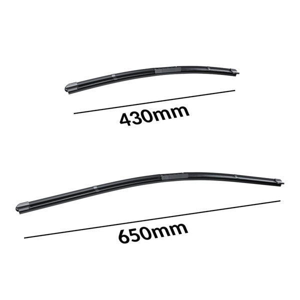 Balais d'essuie-glace de pare-brise adaptés pour Nissan Qashqai II Crossover (12.2013-2021) - balais plat