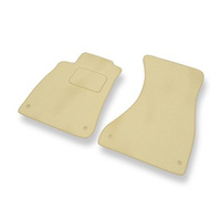 Tapis de Sol Velours adapté pour Audi A4 B9 (2015-....) - Premium tapis de voiture - beige