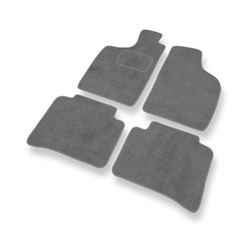 Tapis de Sol Velours adapté pour Nissan Navara D22 (1997-2005) - Premium tapis de voiture - gris