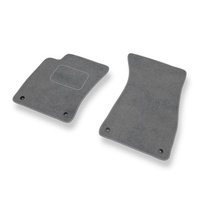 Tapis de Sol Velours adapté pour Audi A8 II D3 (2002-2010) - Premium tapis de voiture - gris