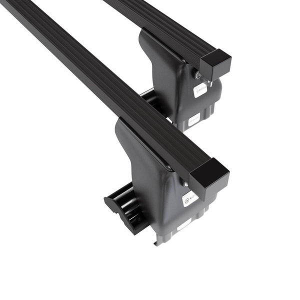 Barres de toit en acier adapté pour Hyundai i20 Hayon (2009-2015) - Porte-Bagages de Voiture noir - toit normal