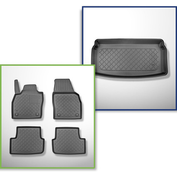 Kit tapis de coffre et tapis de voiture TPE pour: Audi A1 GB Sportback (07.2018-