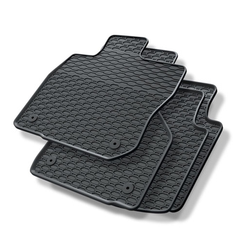 Tapis de sol en caoutchouc adapté pour Volkswagen Passat B9 (2024-....) - tapis de voiture - noir