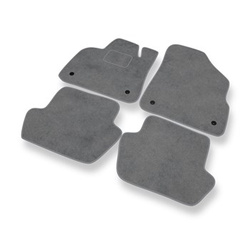 Tapis de Sol Velours adapté pour Citroen DS5 Hayon (2011-2015) - Premium tapis de voiture - gris