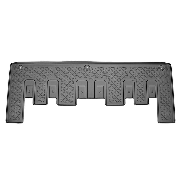 Tapis de sol en TPE adapté pour Ford Tourneo Custom Van (01.2013-2023) - Boîte de vitesse manuelle et automatique; deuxième rangée - tapis de voiture - noir