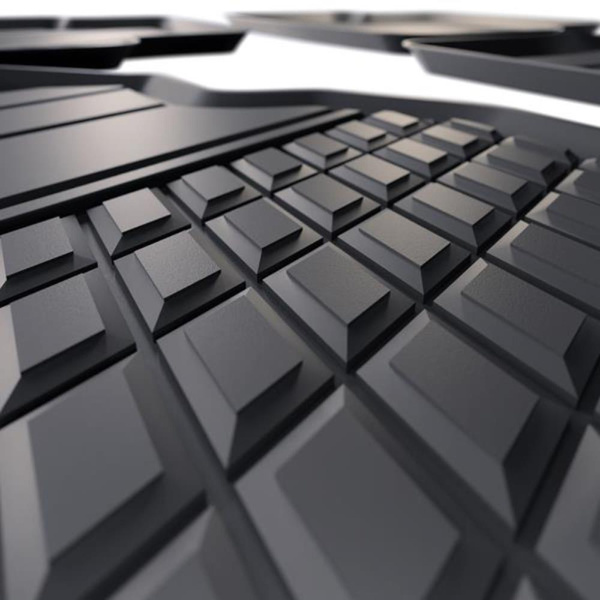 Tapis de sol en TPE adapté pour Audi A1 II Sportback (2018-2024) - tapis de voiture - noir