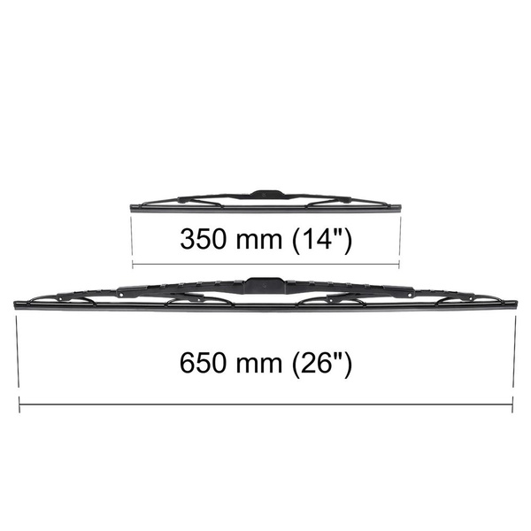 Balais d'essuie-glace de pare-brise adaptés pour Toyota Auris II Hayon, Touring Sports (10.2012-11.2018) - balais standard