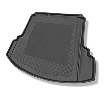 Tapis de coffre adapté pour Volkswagen Jetta NCS Berline (01.2011-2018) - bac de coffre - protection de coffre voiture - avec cavité gauche et droite