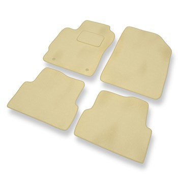 Tapis de Sol Velours adapté pour Chevrolet Aveo II T300 (2011-2020) - Premium tapis de voiture - beige