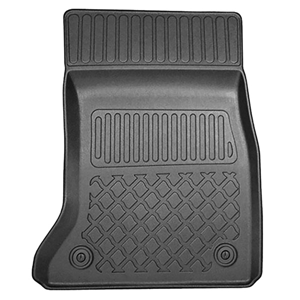 Kit tapis de coffre et tapis de voiture TPE pour: BMW 5 F10 Berline (2013-01.2017) - sans X-drive; distance entre les rails du siège avant (partie arrière) 365 mm