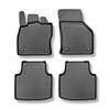 Tapis de sol en TPE adapté pour Skoda Superb III Liftback (12.2015-10.2022) - aussi pour la version hybride - tapis de voiture - noir