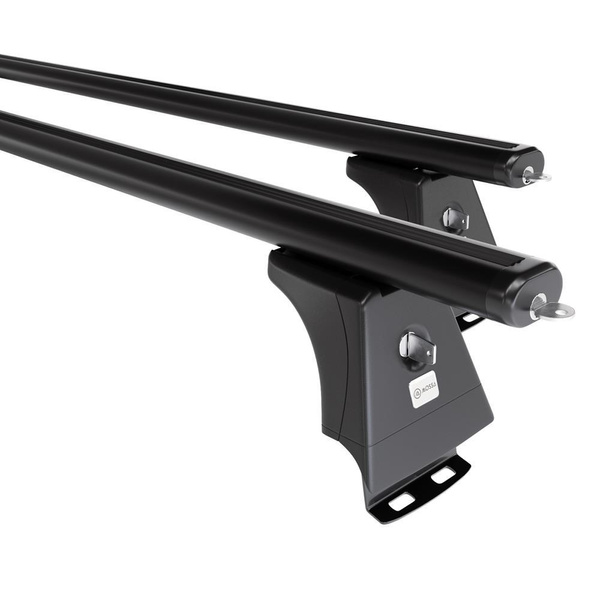 Barres de toit en aluminium adapté pour Honda CR-V SUV (2007-2011) - Porte-Bagages de Voiture noir - points de montage - (suivant le modèle de voiture ils peuvent se situer à différents endroits)