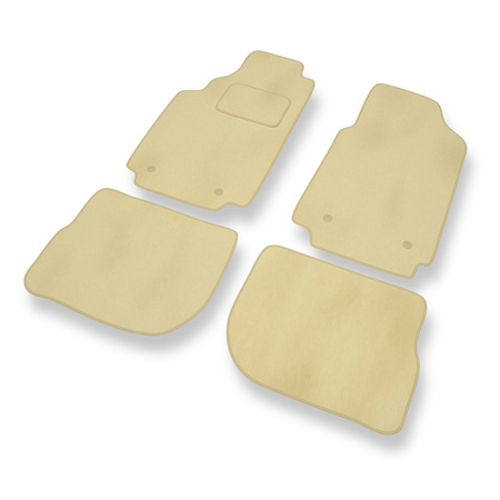 Tapis de Sol Velours adapté pour Audi 100 IV C4 (1991-1994) - Premium tapis de voiture - beige