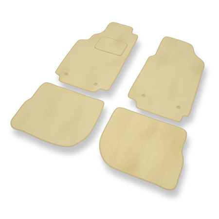 Tapis de Sol Velours adapté pour Audi A6 I C4 (1994-1997) - Premium tapis de voiture - beige