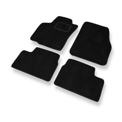 Tapis de Sol Velours adapté pour Opel Astra H Caravan, Hayon, Cabriolet, Berline (2004-2012) - Premium tapis de voiture - noir