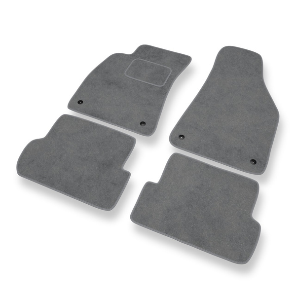 Tapis de Sol Velours adapté pour Audi A4 III B7 Avant, Cabriolet, Berline (2004-2008) - Premium tapis de voiture - gris