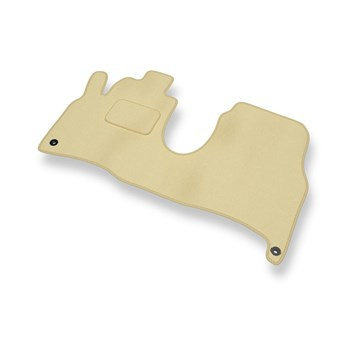 Tapis de Sol Velours adapté pour Lancia Phedra (2002-2010) - Premium tapis de voiture - beige