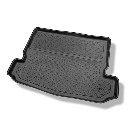 Tapis de coffre adapté pour Nissan X-Trail III T32 SUV (08.2014-....) - bac de coffre - protection de coffre voiture - 7 places; 3me rangée abaissée