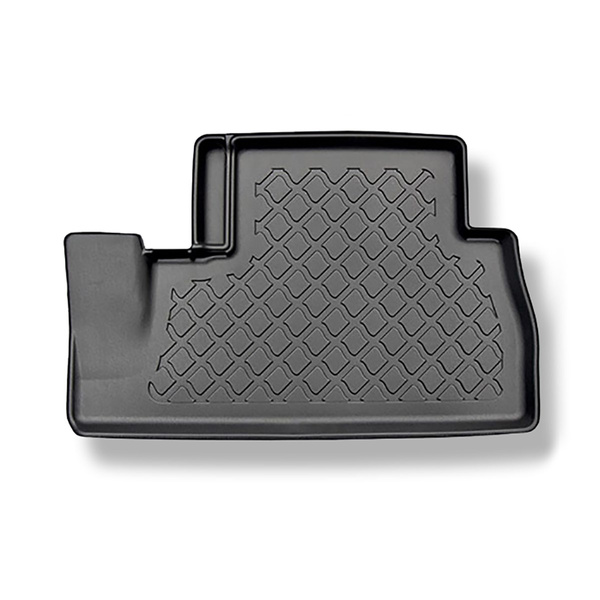 Tapis de sol en TPE adapté pour Toyota Proace City Van (03.2020-....) - 5 sièges; version courte et longue; avec sièges réglables et non réglables dans la première rangée - tapis de voiture - noir