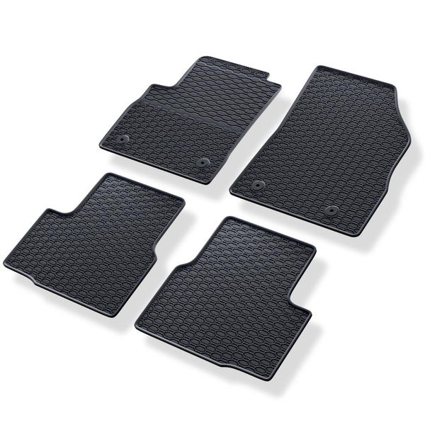 Tapis de sol en caoutchouc adapté pour Opel Astra K Hayon, Sports Tourer (2015-2022) - tapis de voiture - noir - 4 pcs.
