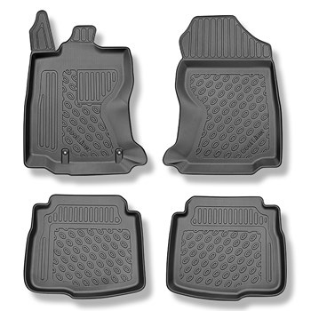 Tapis de sol en TPE adapté pour Subaru Outback VI (BT) Break (05.2021-....) - tapis de voiture - noir