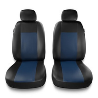 Housses de siège avant adaptées pour Fiat Doblo I, II, III, IV (2000-2019) - housse siege voiture universelles - couverture siege conducteur - 2CM-BL