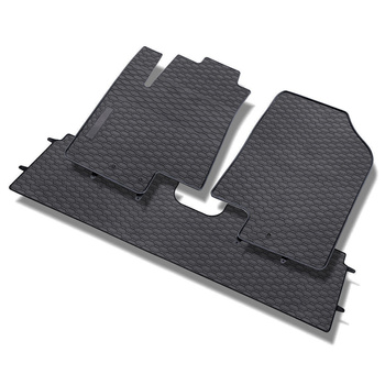 Tapis de sol en caoutchouc adapté pour Kia Venga (2009-2019) - tapis de voiture - noir