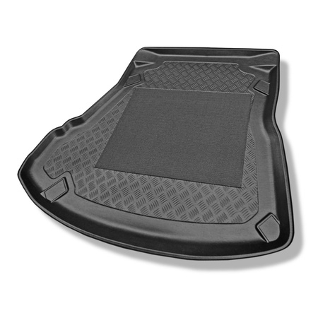 Tapis de coffre adapté pour Audi A4 B5 Berline (1995-10.2001) - bac de coffre - protection de coffre voiture - banquette arrière escamotable ; sans CD / navigation è gauche