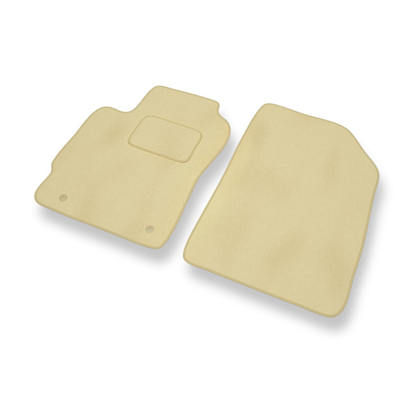 Tapis de Sol Velours adapté pour Chevrolet Aveo II T300 Berline (2011-2020) - Premium tapis de voiture - beige
