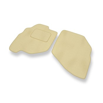 Tapis de Sol Velours adapté pour Honda City IV (2002-2008) - Premium tapis de voiture - beige