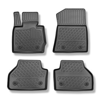 Tapis de sol en TPE adapté pour BMW X3 F25 SAV (12.2015-10.2022) - tapis de voiture - noir